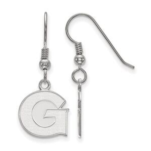 Sterling Silver Georgetown University Small Dangle Earrings